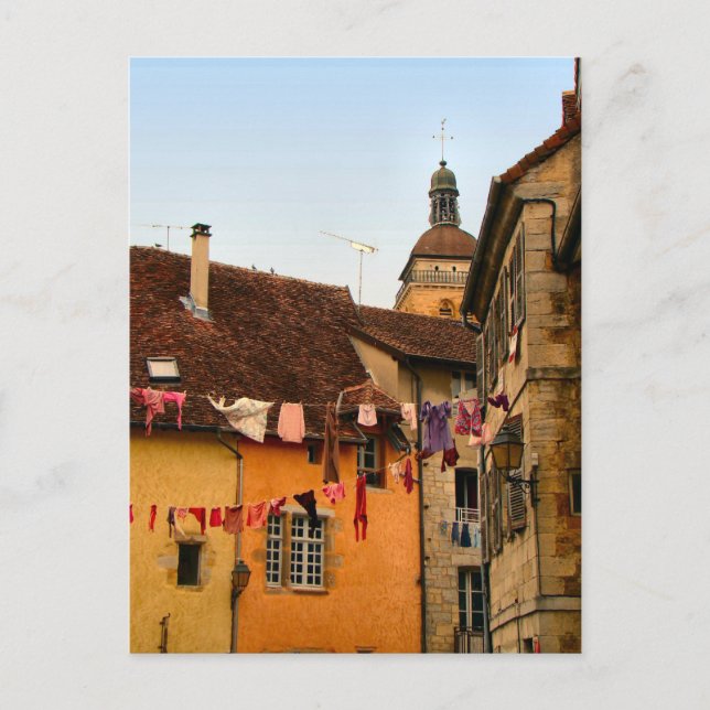 France, Jura, Arbois; Houses in town Postcard (Front)