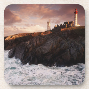 France, lighthouse at dawn coaster