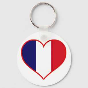 France Love Keychain