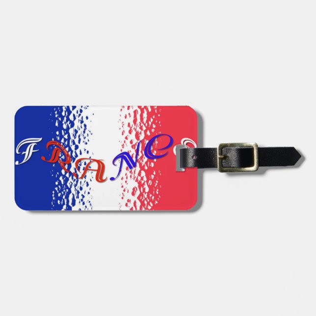 France Luggage Tag (Front Horizontal)