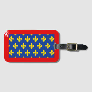 France Maine Flag Luggage Tag