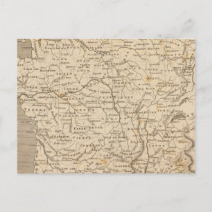 France Map by Arrowsmith Postcard