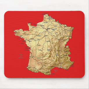France Map Mousepad