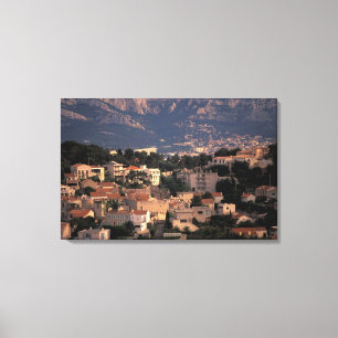France, Marseille, Provence. Southern suburbs Canvas Print