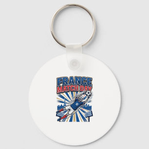 France Match Day Skeleton Striker Nations High Ene Keychain