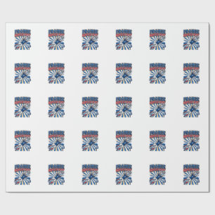 France Match Day Skeleton Striker Nations High Ene Wrapping Paper