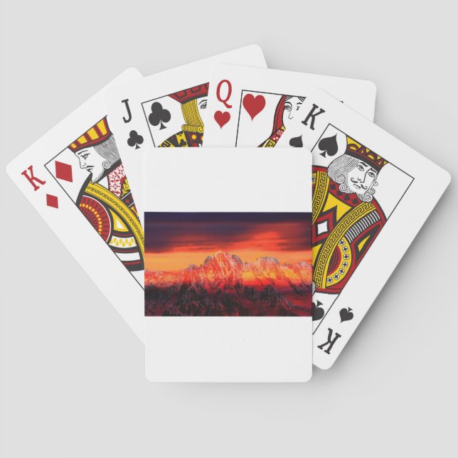 France Mont Blanc Cable Car Playing Cards (Back)