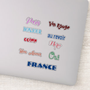 France Multicolor Custom Sticker Collection