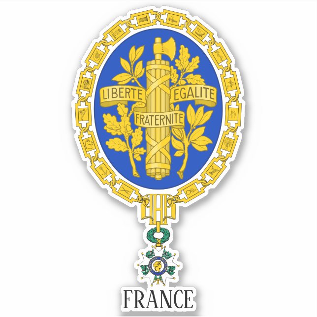 France National Coat Of Arms Patriotic (Front)