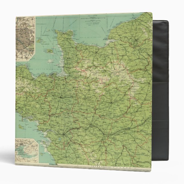 France northwestern section, environs of Paris Binder (Front/Inside)