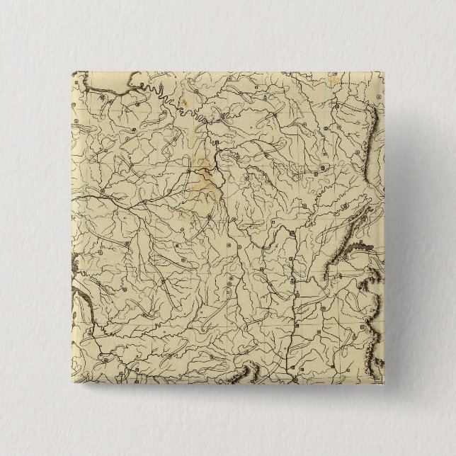 France outline 2 inch square button (Front)