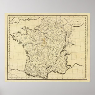 France outline poster