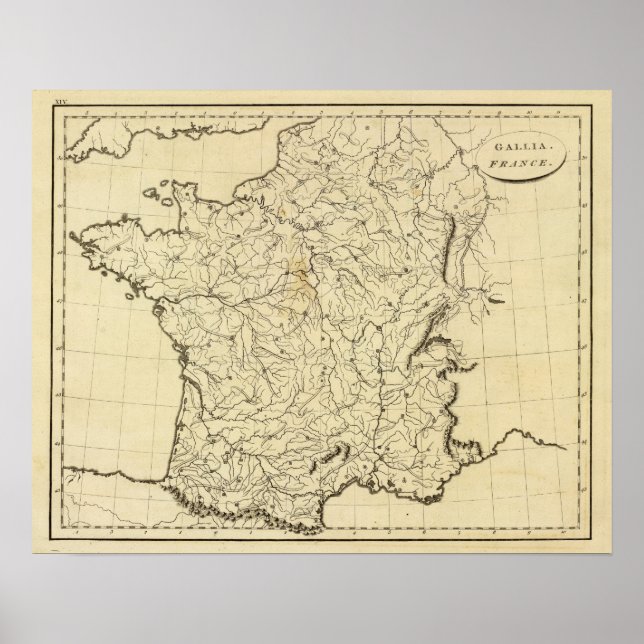 France outline poster (Front)