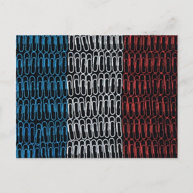 France Paper Clip Postcard (Front)