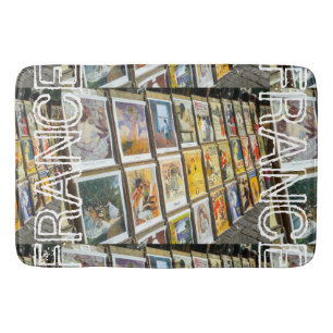 France Paris Cityscape Montmartre Art Sale Bath Mat