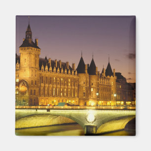 France, Paris, Conciergerie and river Seine at Magnet