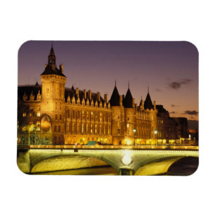 France, Paris, Conciergerie and river Seine at Magnet