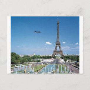 France Paris Eiffel Tower (by St.K) Postcard