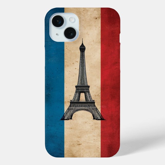 France Paris Eiffel Tower  Case-Mate iPhone Case (Back)