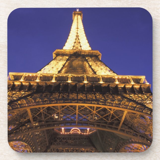 FRANCE, Paris Eiffel Tower, evening view Coaster (Front)