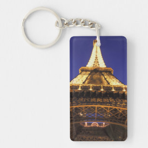 FRANCE, Paris Eiffel Tower, evening view Keychain