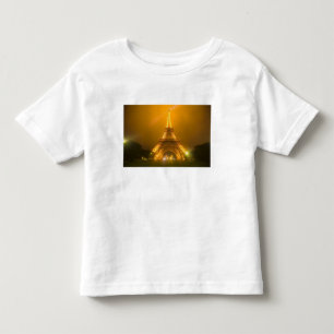 France, Paris. Eiffel Tower illuminated at 3 Toddler T-shirt