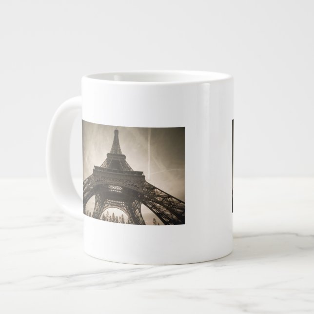 France, Paris, Eiffel Tower Large Coffee Mug (Front Left)