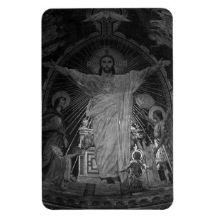 France Paris Main mosaic Sacred Heart jesus 1970 Magnet