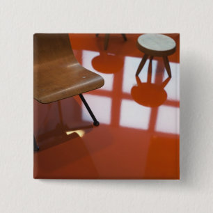 France, Paris, Museum of Decorative Art, exhibit 2 Inch Square Button