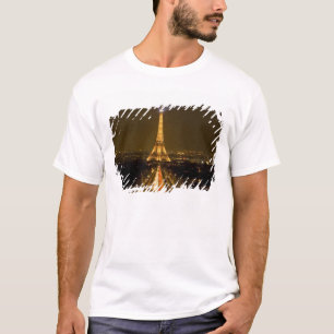 France, Paris. Nighttime view of Eiffel Tower T-Shirt