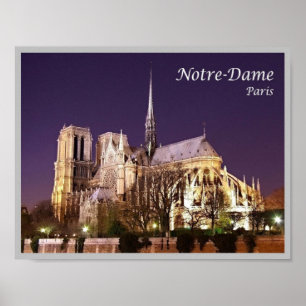 France - Paris - Notre-Dame de Paris - Poster