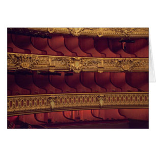 France, Paris. Partial view of balcony seating