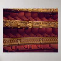 France, Paris. Partial view of balcony seating