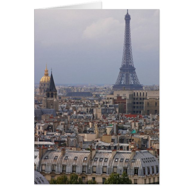 France, Paris, paysage urbain avec Tour Eiffel (Devant)