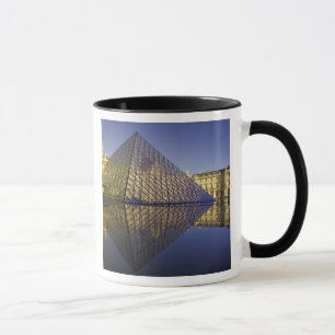 FRANCE, Paris Reflection, Pyramid. The Louvre Mug