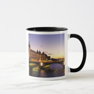 France, Paris, River Seine and Conciergerie at Mug