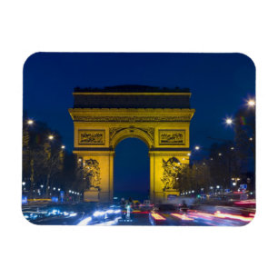 France, Paris. The Arc de Triomphe and the Magnet