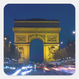 France, Paris. The Arc de Triomphe and the Square Sticker