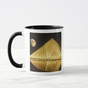 France, Paris, The Louvre Museum, Nighttime Mug