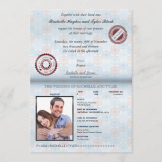 France Passport (UNLOCKED) Wedding Invitation II