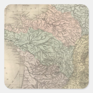 France Physique Square Sticker
