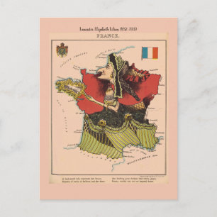 France Pictorial maps Postcard