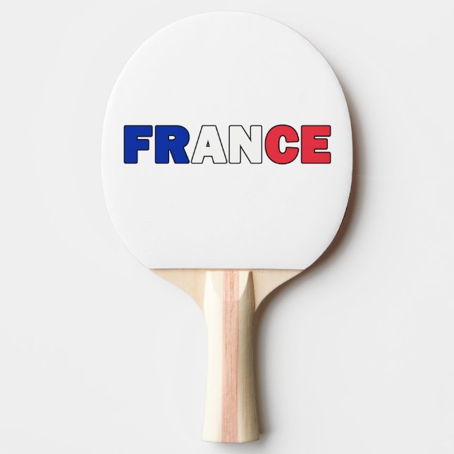 France Ping Pong Paddle (Front)