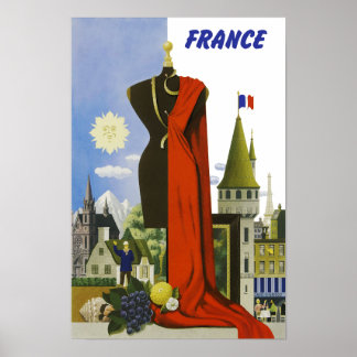 France, Poster Vintage voyage
