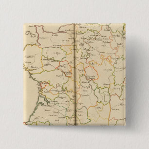 France President 2 Inch Square Button