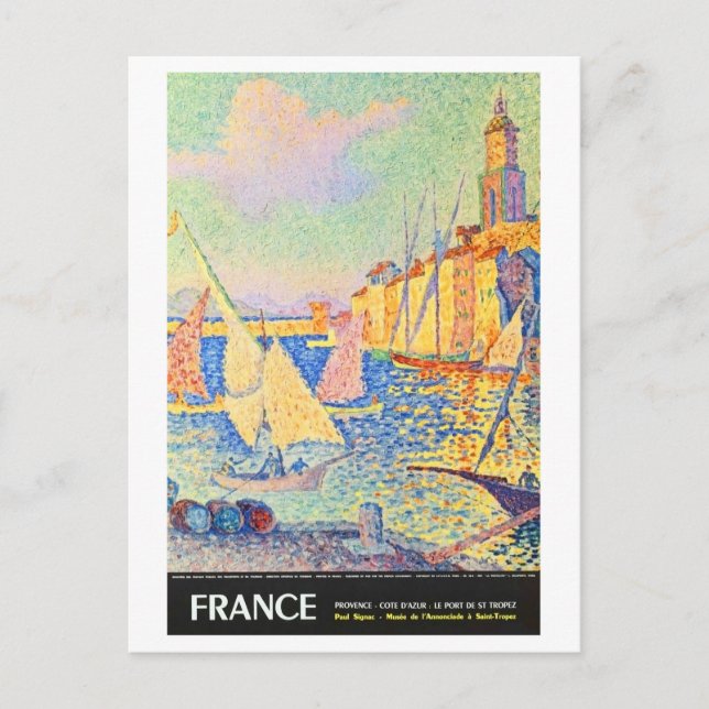 France, Provence, French riviera, St. Tropez port Postcard (Front)