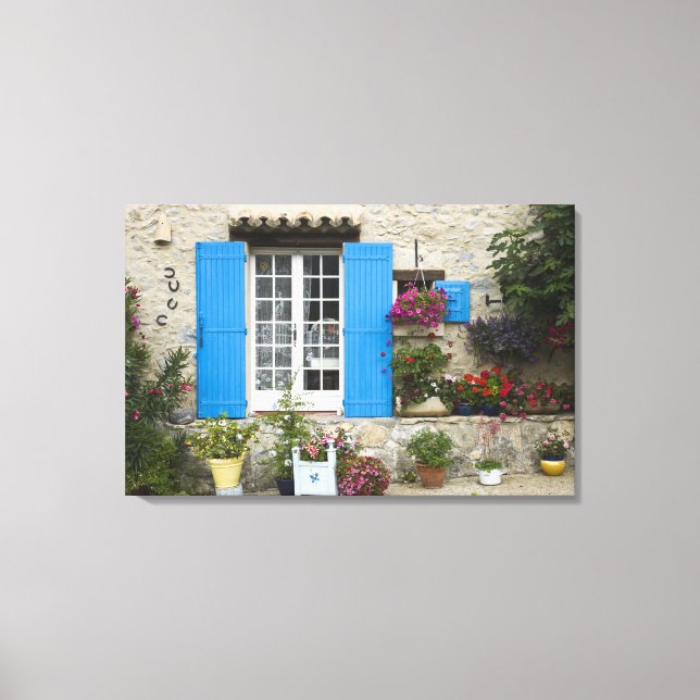 France, Provence, Saint-LÈger-du-Ventoux. Canvas Print (Front)
