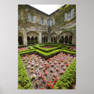 France, Provence, St. Remy-de-Provence. Garden Poster
