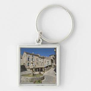 France, Provence, Valensole. Tourists explore Keychain