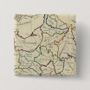 France provinces 2 inch square button